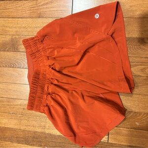 lululemon athletica Orange Athletic Shorts